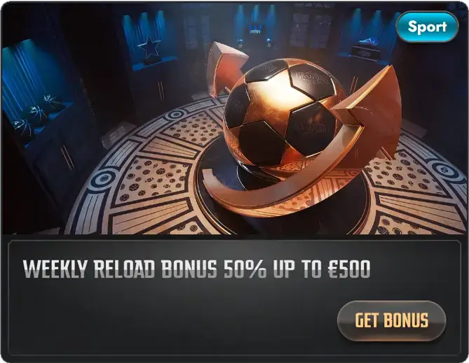 Weekend Reload Bonus 50% up to €500